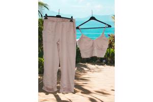 2 delige set lichtroze L