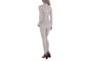 White icy - stretchy - Jumpsuit - cream - korte col L/40