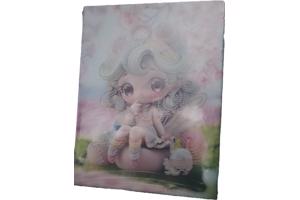 Diamond Painting Princess met houten frame 30x23cm