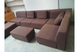 Luxe Bo-concept bank uit vele losse stukken