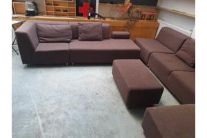 Luxe Bo-concept bank uit vele losse stukken