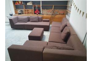 Luxe Bo-concept bank uit vele losse stukken