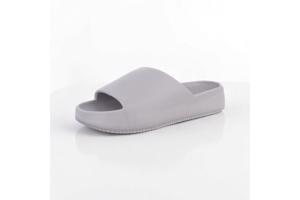 Heren slippers effen grijs 44