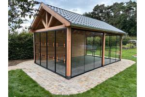 Maatwerk- Douglas houten bijgebouwen, tuinhuisjes
