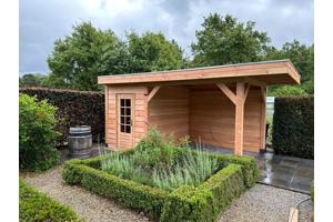 Maatwerk- Douglas houten bijgebouwen, tuinhuisjes