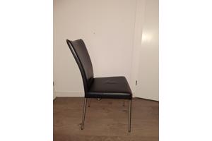 4x Lederlook eetkamerstoelen