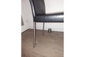 4x Lederlook eetkamerstoelen