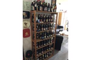 Verzameling bierflessen
