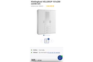 Bed met matras, bodem en kast