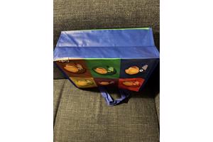 Croky boodschappentas papegaaien print