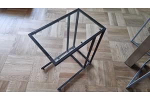 laptoptafeltje Ikea zwart met glas