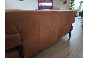 2,5 zits leren bank (cognac)