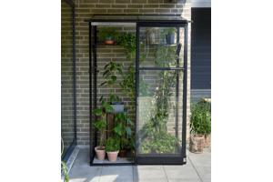 Tuinkas Qube LT 24, zwart, VG 3mm + PC 6 mm