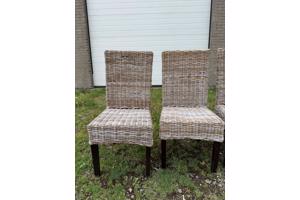 Rotan stoelen 4 st