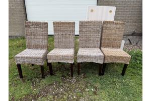 Rotan stoelen 4 st