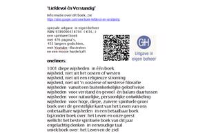 boek: ‘Liefdevol én Verstandig’