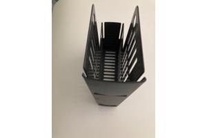 36 kunststof documenten-  of tijdschrifthouders