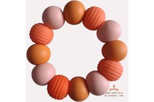 Noekies Handgemaakte Bijtring oranje - Nieuw!