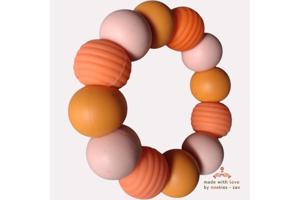 Noekies Handgemaakte Bijtring oranje - Nieuw!