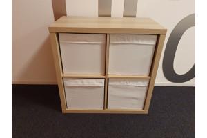 IKEA open kast Kallax, 4 vakken, gratis af te halen in Leiden