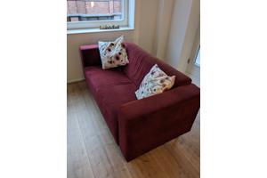 Rode 2-persoons Montèl bank