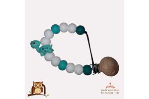 nr 31 noekies speenkoord turquoise groen wit