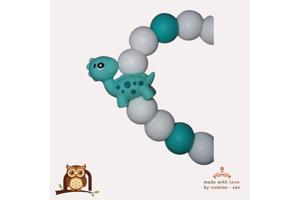 nr 31 noekies speenkoord turquoise groen wit