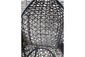 Hangstoel swing zwart