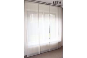 Paneelgordijnen 4 sets, 22 panelen van hoogwaardige vitrage