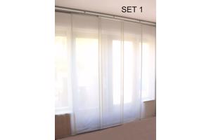 Paneelgordijnen 4 sets, 22 panelen van hoogwaardige vitrage