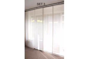 Paneelgordijnen 4 sets, 22 panelen van hoogwaardige vitrage