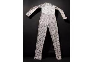 White icy - stretchy - jumpsuit - cream - voorrits M