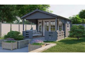 Blokhut - Tuinhuis Sanstrov | 44 mm | vuren onbehandeld