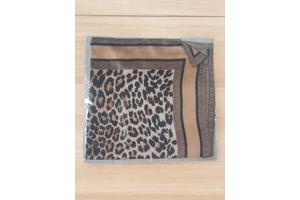 Sjaal Leopard – Camel 70x70cm