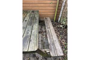Picknicktafel met inklapbare banken