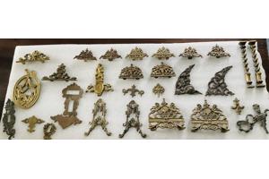 Messing klok ornamenten