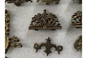 Messing klok ornamenten