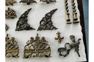 Messing klok ornamenten