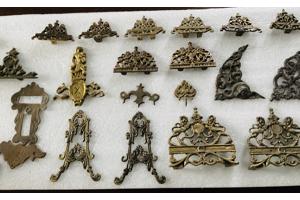 Messing klok ornamenten