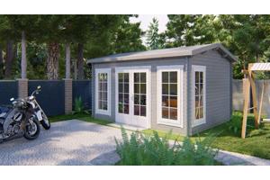 Blokhut - Tuinhuis Arne | 28 mm | vuren onbehandeld