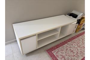 Wit mdf televisiemeubel maatwerk