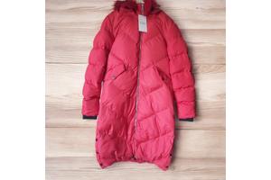 Glo-Story winter jas lang rood M