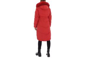 Glo-Story winter jas lang rood M