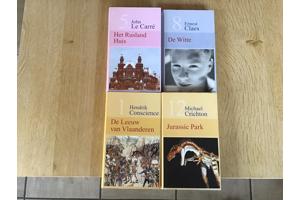 4 PRACHTIGE BOEKEN van Romans, Avontuur ,thrillers,enz