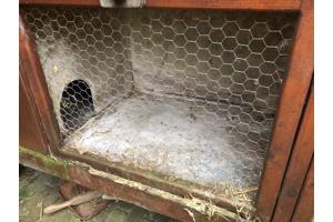 Houten konijnenhotel / konijnenhok