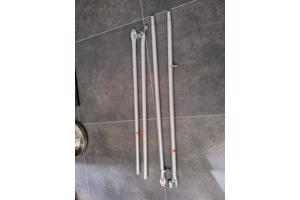 tentstokken om veranda te maken