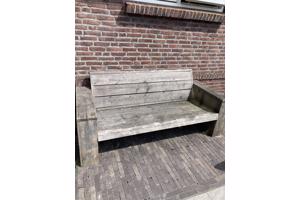 Steigerhouten picknicktafel en bank