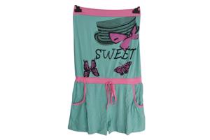 Playsuit offshoulder glitter groen XL