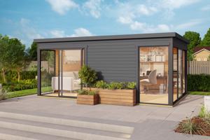 NIEUW Modern blokhut Domeo 3 Set