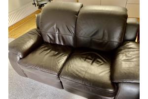 2 Vouwbare Deelbare Leren Banken die comfortabel zitten